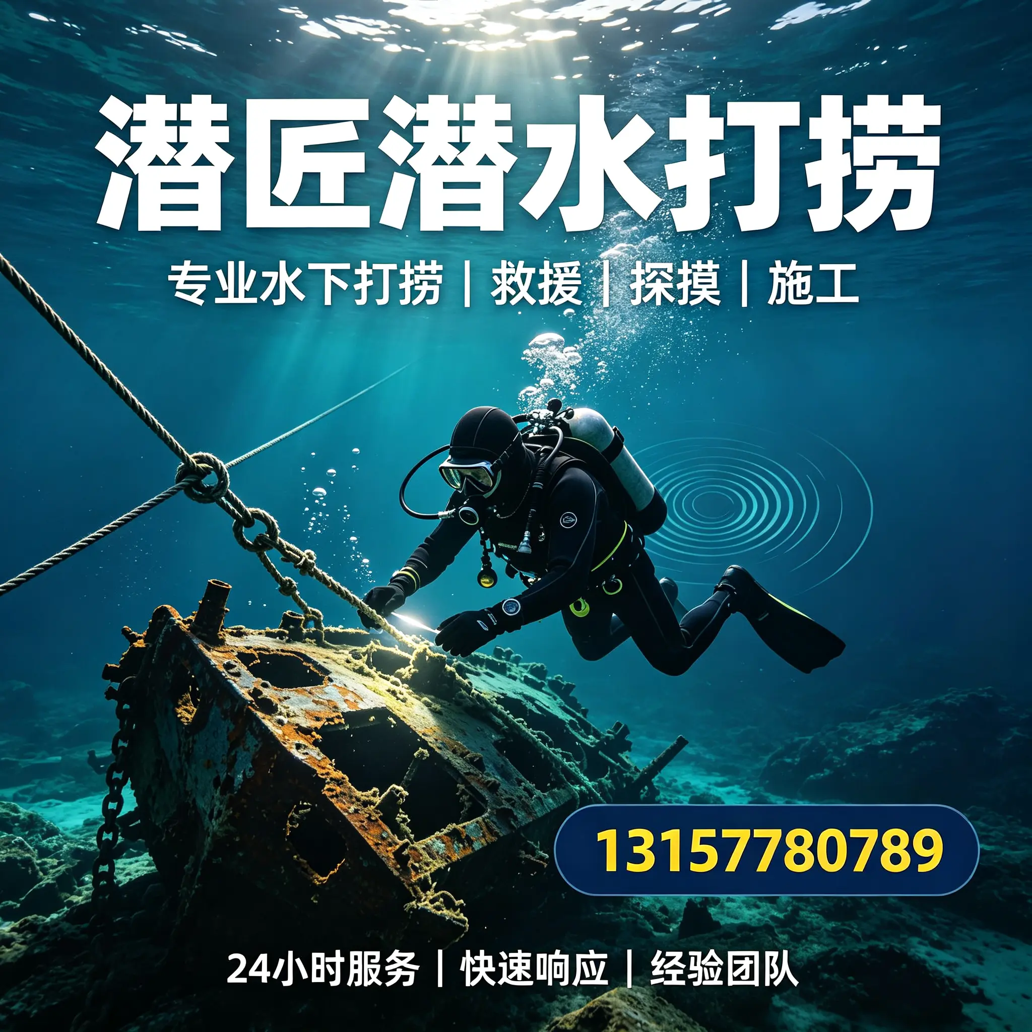 鼎湖水下打捞作业服务产品